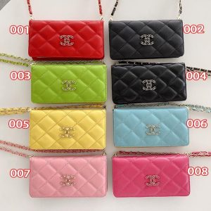 シャネル iPhone ケース スライドタイプ 手帳型 マトラッセ 革 肩掛け チェーン付き 財布型