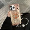 グッチ iPhone ケース GG柄 星柄 おしゃれ ストラップ付き 落下防止