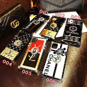 シャネル iPhone ケース 花柄 鏡面 リング付き スタンド機能 人気