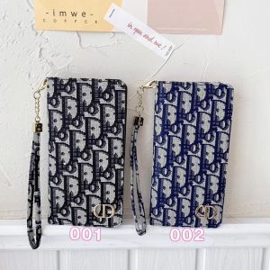 ディオール iPhone ケース オブリーク 布製 手帳型 スライド式 カード収納 おしゃれ