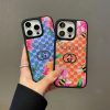 グッチ iPhone ケース TPU+レザー 蜂と花柄 かわいい 耐衝撃
