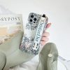 ディオール iPhone ケース ベルト付き リング付き 田園風花柄デザイン スマホベルトスタンド機能