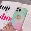 シャネル iPhone ケース マカロンカラー グラデーション レザー 手触り抜群 大人 シンプル