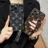 ルイヴィトン iPhone ケース バンド付き 落下防止 リング付き モノグラム レザー おしゃれ