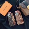 ルイヴィトン iPhone ケース モノグラム柄 レザー 落下防止 バンド付き 高級感