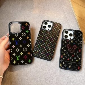 ヴィトン iPhone ケース 鏡面加工 花柄 おしゃれ MagSafe対応 耐衝撃