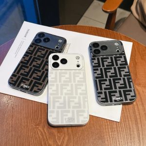 フェンディ iPhone ケース ガラス 薄型 軽量 指紋防止 滑り止め マット感