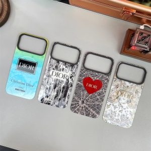 ディオール iPhone ケース 背面ガラス 取り外し可能 分離式 MagSafe対応 ブランドロゴ