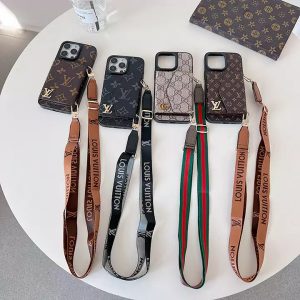 ルイヴィトン iPhone ケース スマホショルダー 大容量 カード収納 モノグラムレザー MagSafe対応