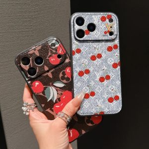 ルイ?ヴィトン iPhone ケース さくらんぼ柄 可愛い エアクッション 放熱 全面保護 おすすめ