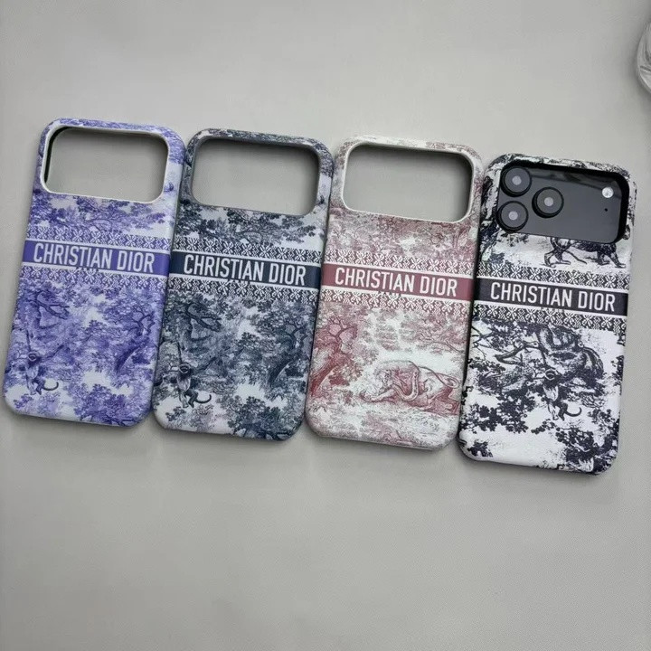 クリスチャン?ディオール iPhone ケース 薄型 コンパクト トワル ドゥ ジュイ エンブロイダリー おしゃれ