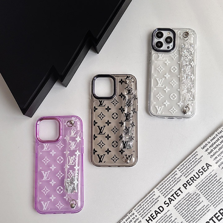 ルイヴィトン iPhone ケース ベルト付き クリア モノグラム 落下防止