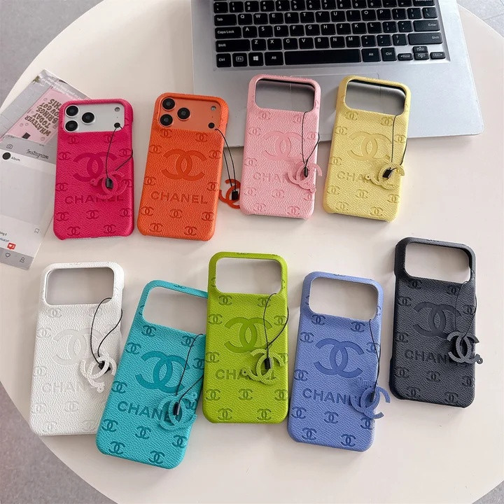 シャネル iPhone ケース ライチテクスチャPUレザー シンプルデザイン ココマーク