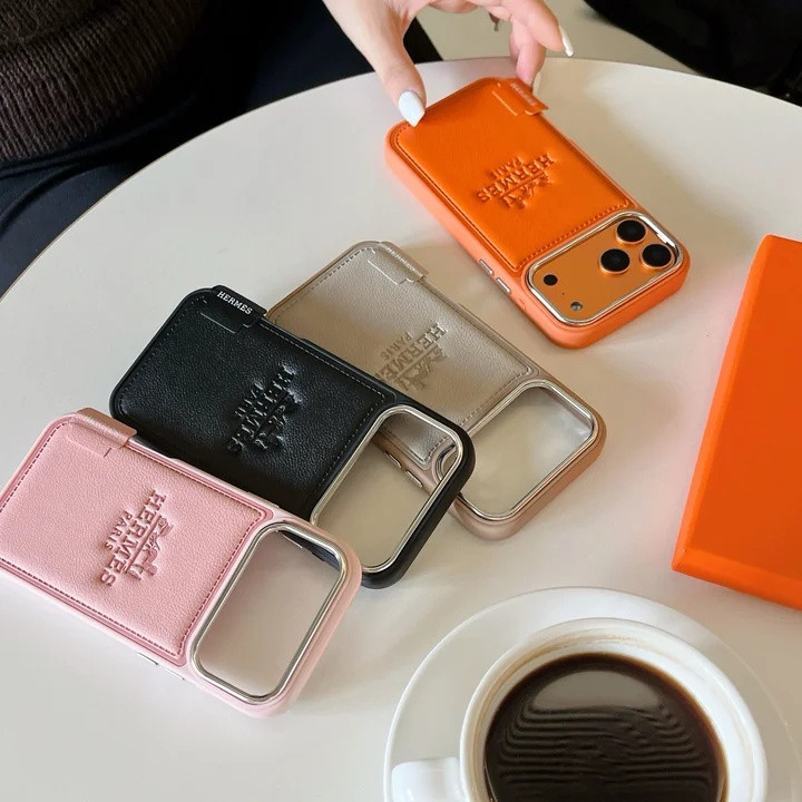 エルメス iPhone ケース エンボスレザー メンズ?レディース おしゃれ メッキシルバー 送料無料