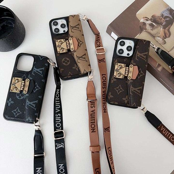 ルイヴィトン iPhone ケース 肩掛け スマホショルダー モノグラム スタンド機能 名刺入れ