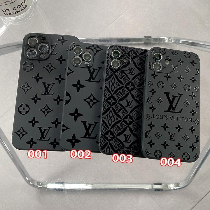ルイヴィトン iPhone ケース ブラック TPUソフトカバー 一体型 カメラ保護 通勤通学 おしゃれ