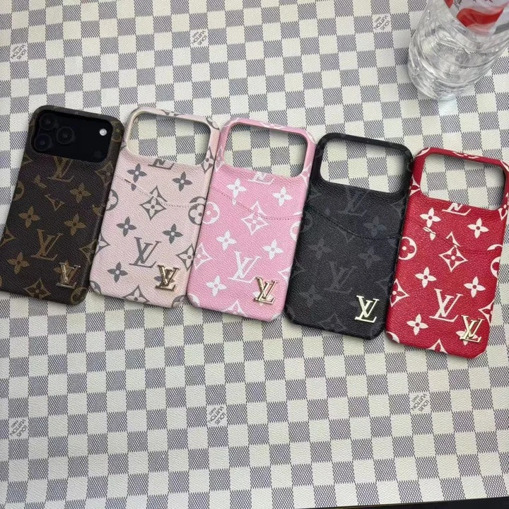 ルイヴィトン iPhone ケース カード収納 メタルロゴ モノグラム 軽量 耐衝撃 おしゃれ