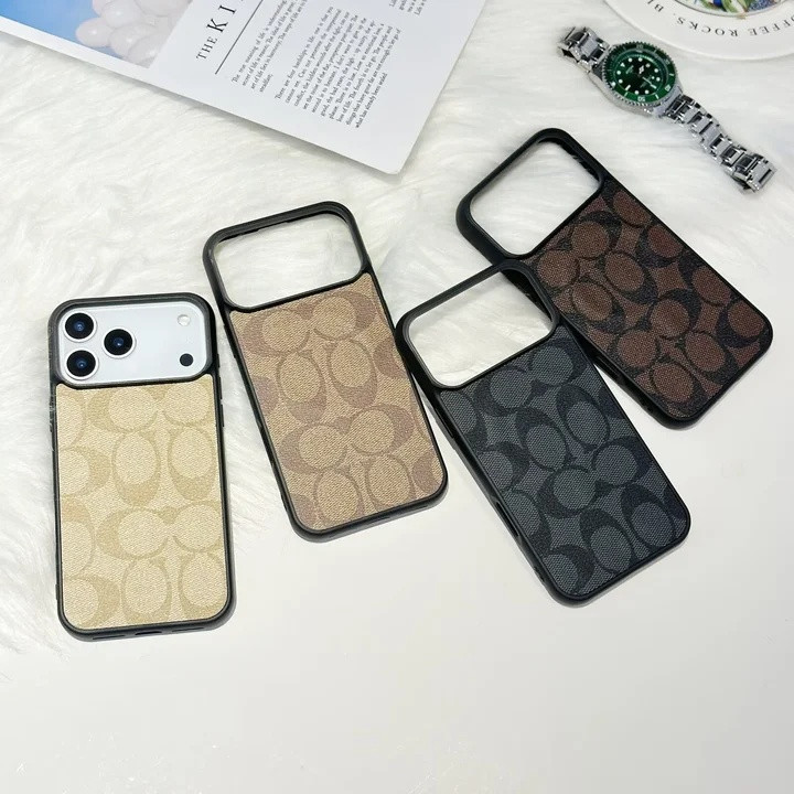 コーチ iPhone ケース シグネチャー 薄型 耐衝撃 多機種対応 お揃い