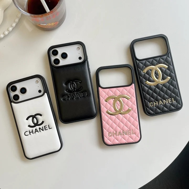 シャネル iPhone ケース 革 レザー マトラッセ ロゴ型押し ソフト 全面保護