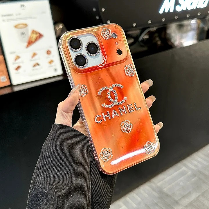 シャネル iPhone ケース ラインストーン付き 薄型 おしゃれ MagSafe対応 女性向け
