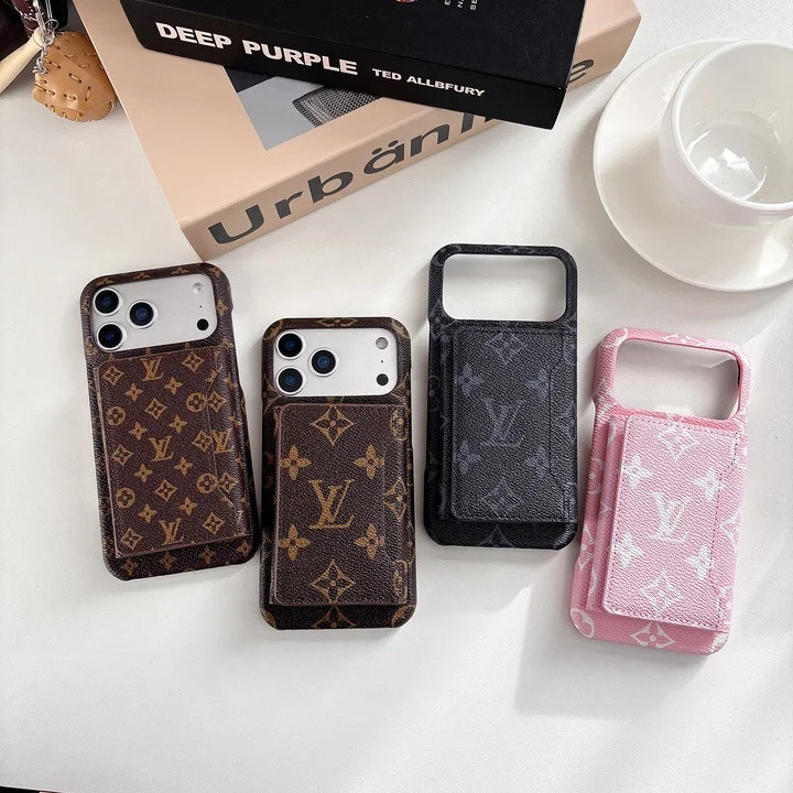 ルイヴィトン iPhone ケース MagSafe対応 モノグラム レザー 財布一体型 背面カード入れ
