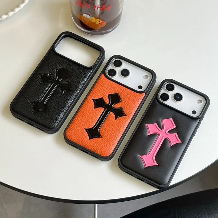 クロムハーツ iPhone ケース シュリンクレザー 本革 手触り良い おしゃれ