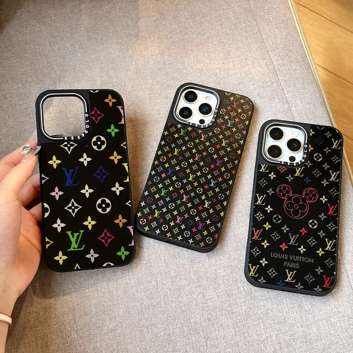 ヴィトン iPhone ケース 鏡面加工 花柄 おしゃれ MagSafe対応 耐衝撃