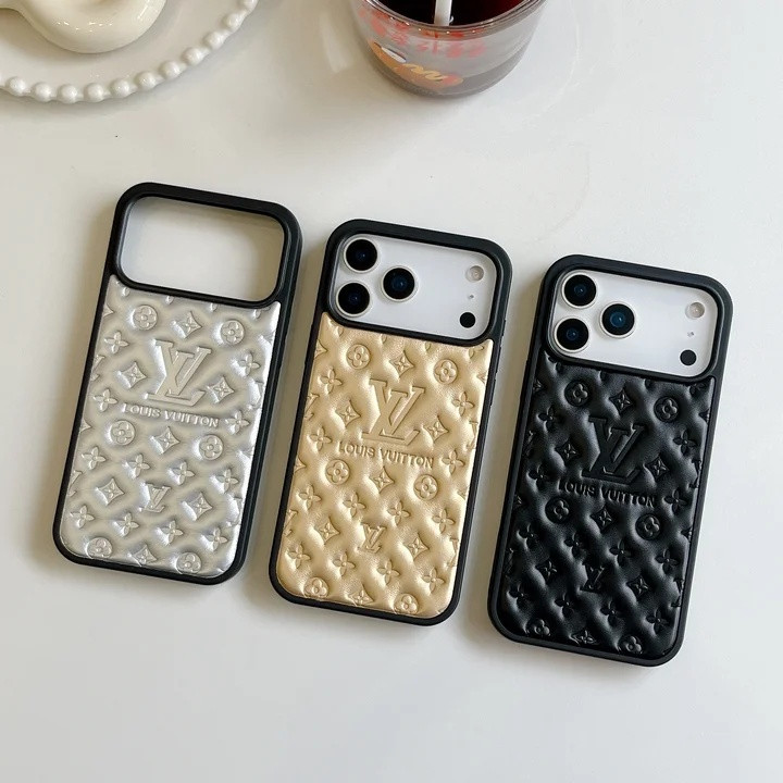 ヴィトン iPhone ケース モノグラム柄 キラキラ ロゴ型押し 全面保護 シリコン 耐衝撃