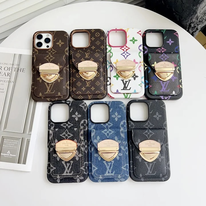 ルイヴィトン iPhone ケース 背面カード収納 スタンド機能 おしゃれ