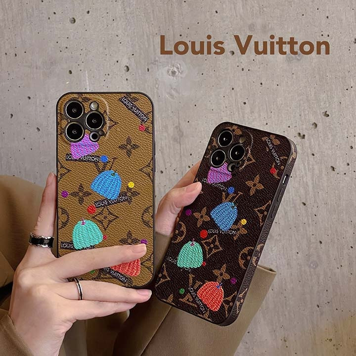 ルイヴィトン iPhone ケース かぼちゃ柄 モノグラム レザー 耐衝撃 レンズ保護