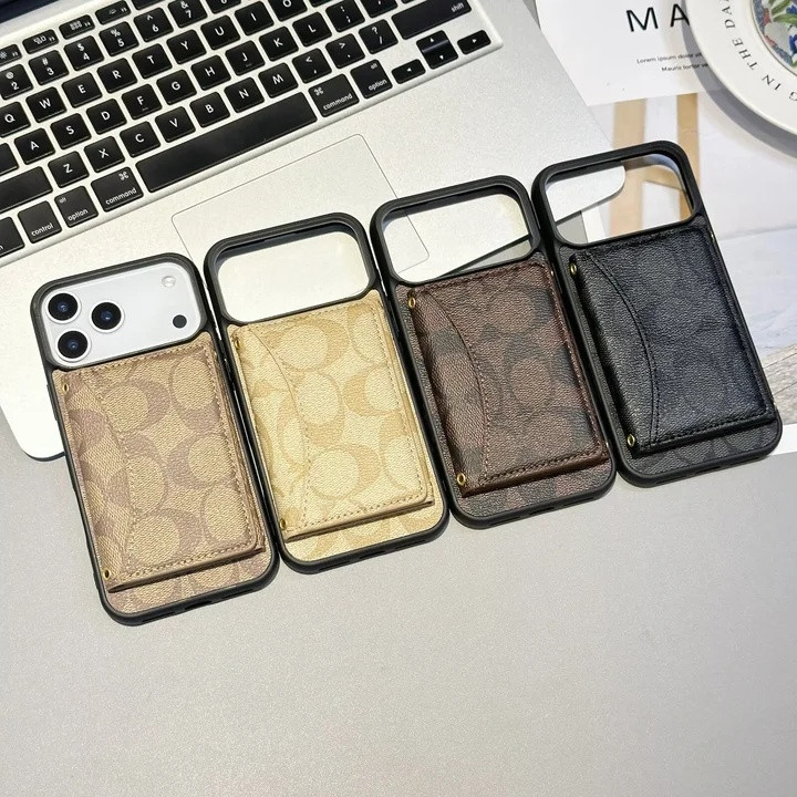 コーチ iPhone ケース マグネット式 財布付き カードポケット付き 本革レザー 手帳型 ビジネス風スマホケース