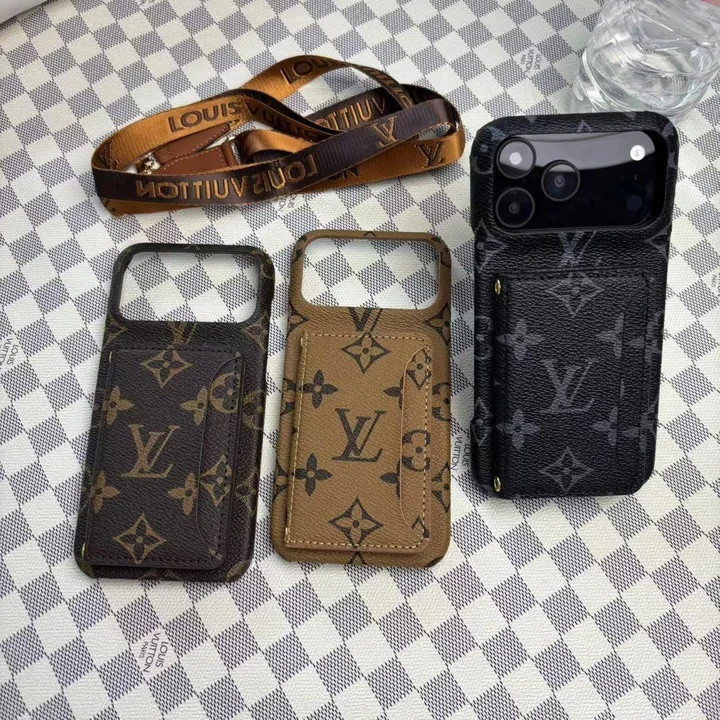 ルイヴィトン iPhone ケース レザー モノグラム メンズ スマホショルダー 肩掛け MagSafe対応