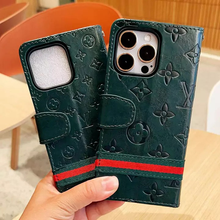 ルイヴィトン iPhone ケース 手帳型 ロゴ型押しレザー ビジネススタイル カード収納 多機能