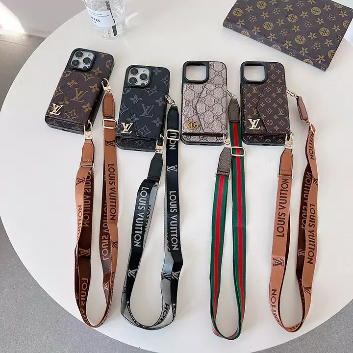 ルイヴィトン iPhone ケース スマホショルダー 大容量 カード収納 モノグラムレザー MagSafe対応