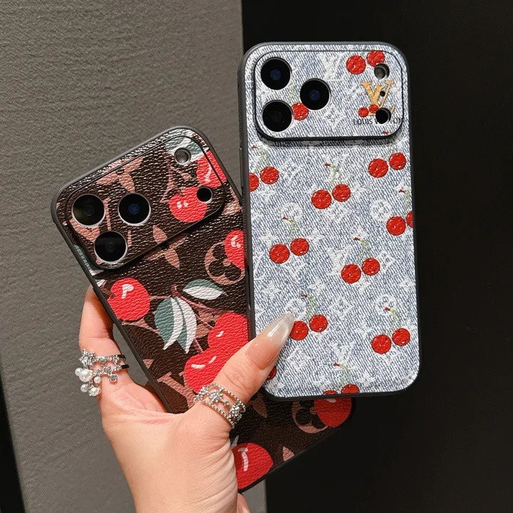 ルイヴィトン iPhone ケース さくらんぼ柄 可愛い エアクッション 放熱 全面保護 おすすめ