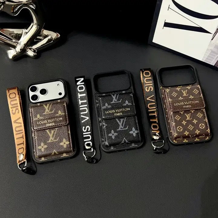 ルイヴィトン iPhone ケース ストラップ付き モノグラム アンプラント 背面収納
