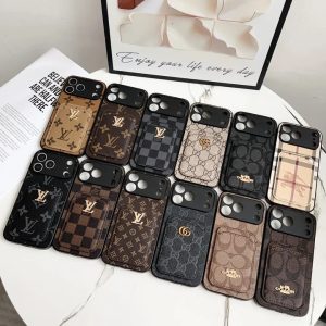 ルイヴィトン iPhone ケース 背面型 カード収納 レザー メンズ