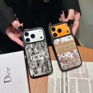 ディオール iPhone ケース 背面ガラス 滑り止め 花柄 MagSafe対応 耐衝撃