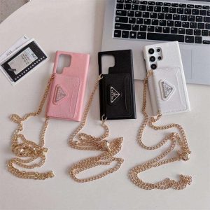 プラダ iPhone ケース サフィアーノレザー ショルダー付き おしゃれ MagSafe対応