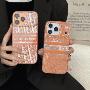 ディオール iPhone ケース 薄型 軽量 オレンジ おしゃれ MagSafe対応