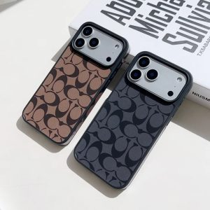コーチ iPhone ケース シグネチャー Cロゴ レザー 欧米風 レンズ保護