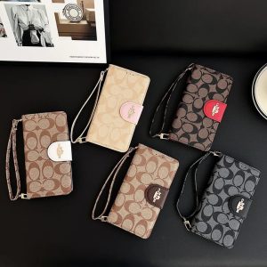 コーチ iPhone ケース 手帳型 純正レザーカバー 財布一体型 多機能 ビジネス おしゃれ