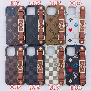 ルイヴィトン iPhone ケース ベルト付き モノグラム＆ダミエ柄 スタンド機能 落下防止
