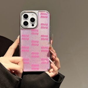 ミュウミュウ iPhone ケース プリント アクリル素材 全面保護 おしゃれ