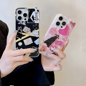 シャネル iPhone ケース グリッター リバーサイド デコ 人気 かわいい